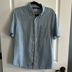 Men’s Medium Short-Sleeve Stretch Playa Shirt - Excellent Condition